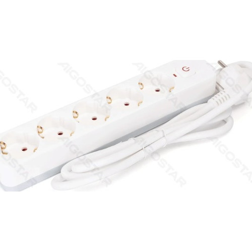 REGLETA PROTECTORA SERIE L 5 TOMAS CON INTERRUPTOR 1.5 M BLANCA AIGOSTAR (Espera 4 dias)-SX2 REGLETA PROTECTORA SERIE L 5 TOMAS CON INTERRUPTOR 1.5 M BLANCA AIGOSTAR (Espera 4 dias)