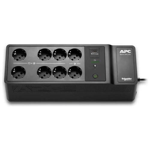 APC BE500G2-GR sistema de alimentación ininterrumpida (UPS) En espera (Fuera de línea) o Standby (Offline) 0,5 kVA 300 W (Espera 4 dias)-SX36 APC BE500G2-GR sistema de alimentación ininterrumpida (UPS) En espera (Fuera de línea) o Standby (Offline) 0,5 kVA 300 W (Espera 4 dias)