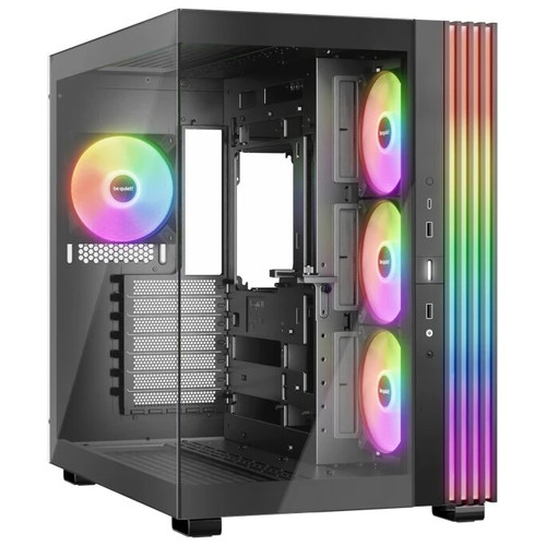 CAJA BEQUIET LIGHT BASE 600 LX ATX 4 VENTX 140MM SIN FUENTE ARGB NEGRO-SX38 CAJA BEQUIET LIGHT BASE 600 LX ATX 4 VENTX 140MM SIN FUENTE ARGB NEGRO