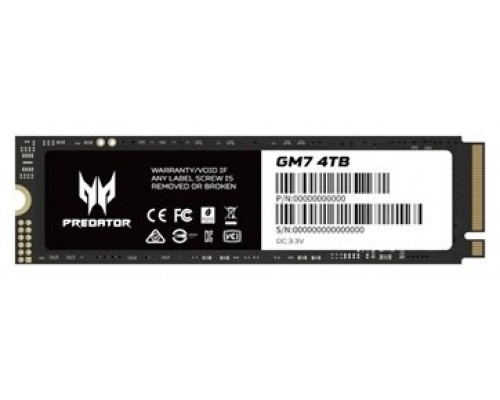 ACER PREDATOR SSD GM7 4Tb M.2 NVMe PCIe Gen 4x4