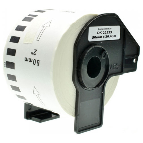 GENERICA BROTHER DK22223 - Etiquetas Genericas de Tama&ntilde;o personalizado - Ancho 50mm x 30,48 metros