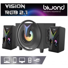 Altavoces Gaming 2x4W + 1 Woofer 8W VISION RGB 2.1 Biwond (Espera 2 dias)