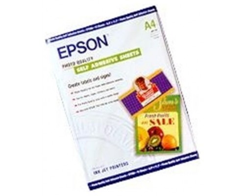 Epson Papel Autoadhesivo Especial HQ. A4, 10 Hojas de 167g.