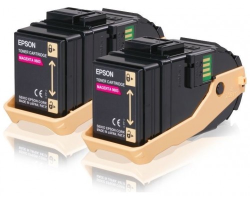 Epson Aculaser C9300 Toner Magenta (Pack 2)