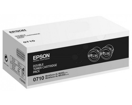 Epson Aculaser AL-M200DN/M200DW Toner Negro (Pack 2)
