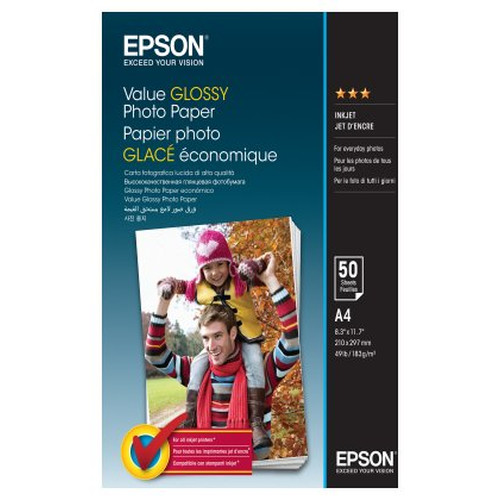 EPSON Value Glossy Photo Paper - A4 - 50 Hojas-SX3 EPSON Value Glossy Photo Paper - A4 - 50 Hojas