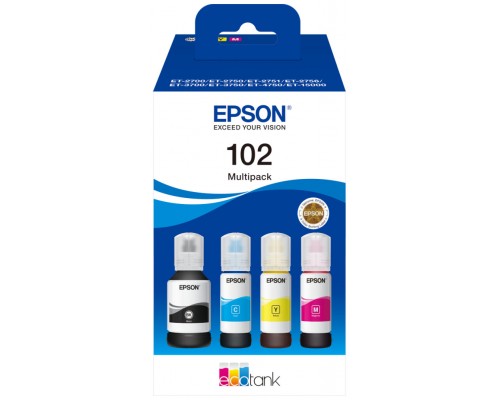 Epson Botellas Multipack Ecotank 102 4 Colores