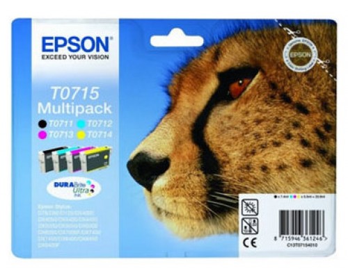 Epson Stylus D-78/92/120 DX-4000/5000/6000/7000F Pack(T0711+T0712+T0713+T0714)(Radiofreciencia)