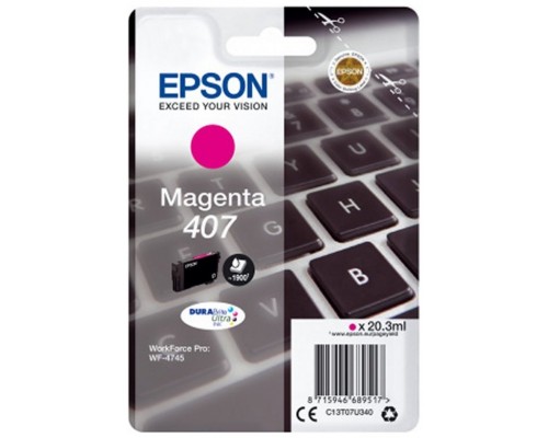 EPSON CARTUCHO 407 MAGENTA 1900PAG - WF4745