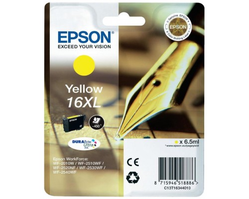 TINTA EPSON C13T16344012 Nº 16XL AMARILLO (Espera 4 dias)