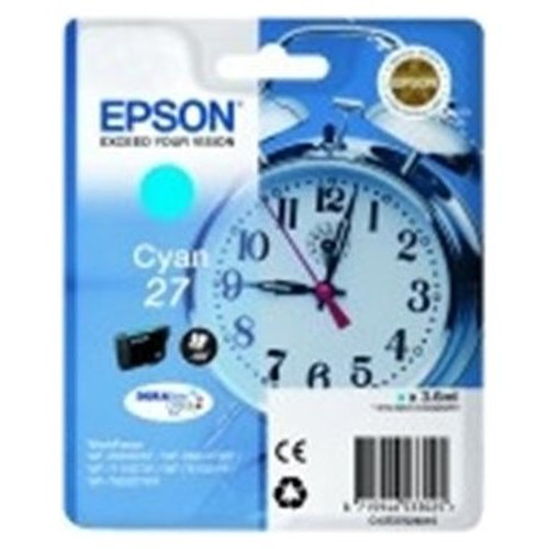 Epson WorkForce WF-3000 y WF-7000 Cartucho Cian nº27 (etiqueta RF)-SX2 Epson WorkForce WF-3000 y WF-7000 Cartucho Cian nº27 (etiqueta RF)
