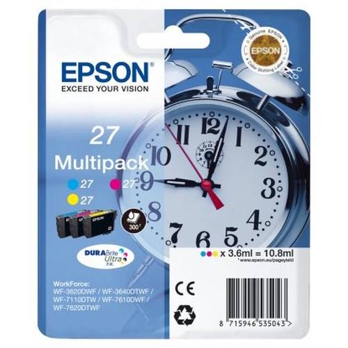Epson WorkForce WF-3000 y WF-7000 Multipack nº27 (etiqueta RF)-SX6 Epson WorkForce WF-3000 y WF-7000 Multipack nº27 (etiqueta RF)