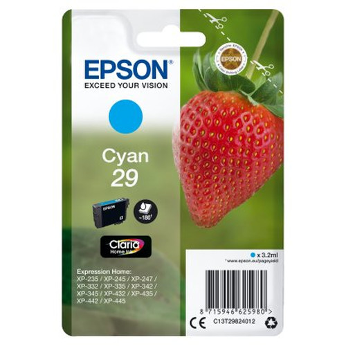 Epson Cartucho T2982 Cyan-SX2 Epson Cartucho T2982 Cyan