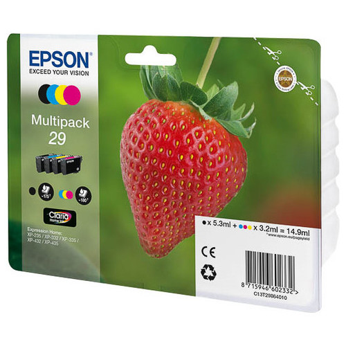 EPSON Multipack 4-colours 29 Claria Home Ink FRESA RF+AM-SX11 EPSON Multipack 4-colours 29 Claria Home Ink FRESA RF+AM