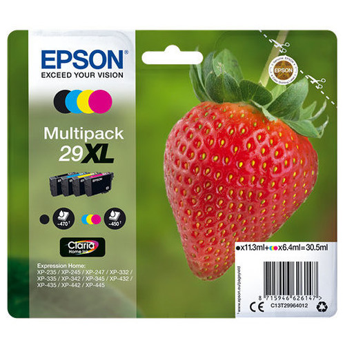 Multipack 4-colours 29XL Claria Home Ink-SX20 Multipack 4-colours 29XL Claria Home Ink