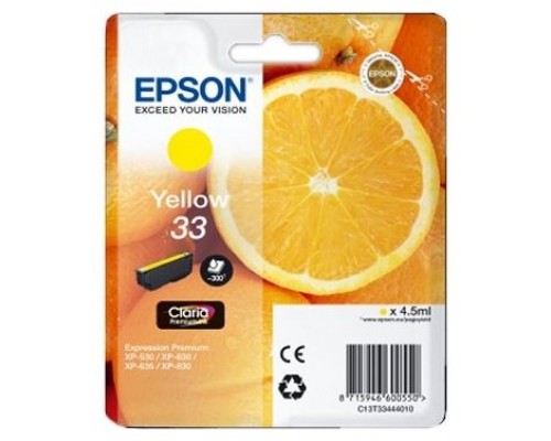 TINTA EPSON 33 XP530/630/635/830 ORI AMARILLO