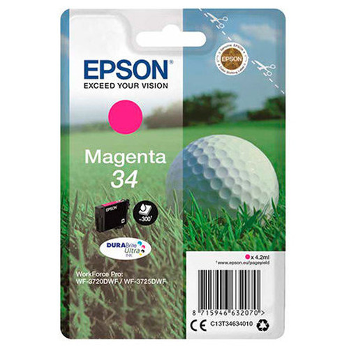 Singlepack Magenta 34 DURABrite Ultra Ink