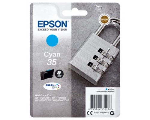 EPSON Singlepack Cyan 35 DURABrite Ultra Ink