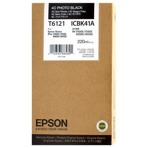 Epson GF Stylus Photo 7450/9450/ 7400/9400/7880/ 9880/7800/9800 Cartucho Negro foto Alta cap.