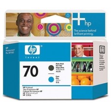 HP Photosmart Pro B9180 Nº70 Cabezal de impresion Negro mate y Cian