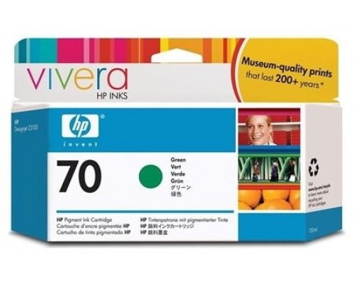 HP Designjet Z3100/Z3200 Nº70 Cartucho verde