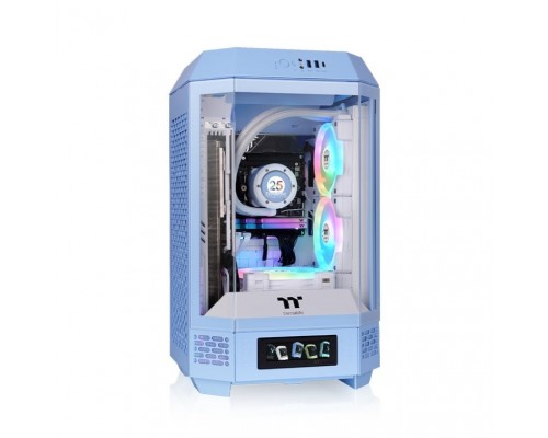 CAJA GAMING THERMALTAKE MINI-ITX TOWER 250 2XVENT 120MM AZUL HYDRANGEA SNFUENTEÂ