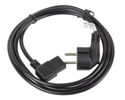 CABLE DE ALIMENTACION LANBERG SCHUKO CEE 7/7 A IEC320 C13 ACODADO 3M-SX2 CABLE DE ALIMENTACION LANBERG SCHUKO CEE 7/7 A IEC320 C13 ACODADO 3M