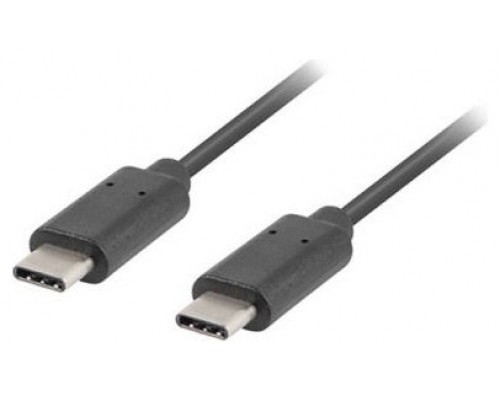 CABLE 2.0 LANBERG USB C MACHO/USB C MACHO 1M NEGRO