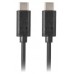 CABLE 2.0 LANBERG USB C MACHO/USB C MACHO 1M NEGRO