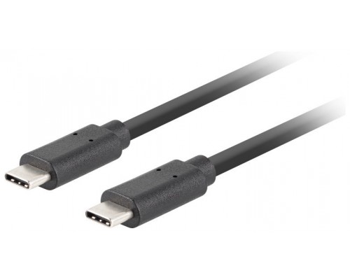 CABLE USB-C LANBERG 3.1 GEN 2 MACHO/MACHO 10GB/S PD100W 1M NEGRO