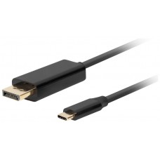 CABLE USB-C A DISPLAYPORT LANBERG MACHO/MACHO 1.8M 4K 60HZ NEGRO