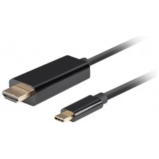 CABLE USB-C A HDMI LANBERG MACHO/MACHO 4K 60HZ 0.5M NEGRO