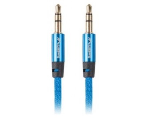 CABLE ESTEREO LANBERG JACK 3.5MM MACHO/JACK 3.5MM MACHO 1M AZUL