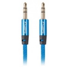 CABLE MINIJACK LANBERG 3.5MM M/M 3 PIN 2M PREMIUM AZUL