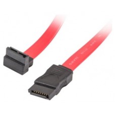 CABLE SATA III LANBERG 6GB/S HEMBRA HEMBRA ANGULO 0.5M ROJO