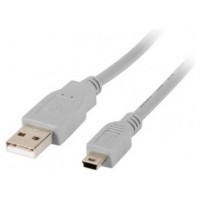 CABLE USB LANBERG 2.0 MACHO/MINI USB MACHO 1.8M GRIS
