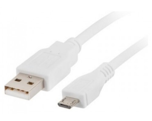CABLE USB LANBERG 2.0 MACHO/MICRO USB MACHO 1.8M BLANCO