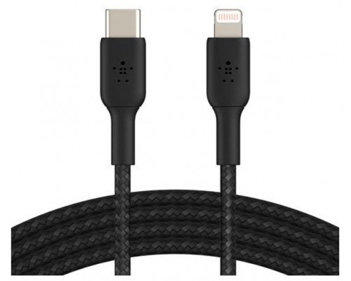 CABLE BELKIN CAA004BT1MBK USB-C A LIGHTNING TRENZADO