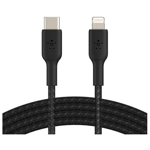 CABLE USB-C A LIGHTNING 1M BELKIN CAA004BT1MBK-SX4 CABLE USB-C A LIGHTNING 1M BELKIN CAA004BT1MBK