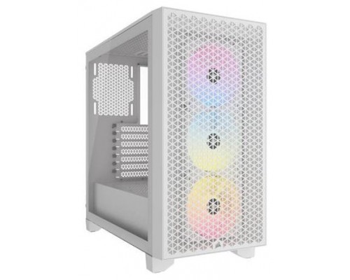 CAJA SEMITORRE ATX 3000D RGB AIRFLOW TG WHITE CORSAIR (Espera 4 dias)