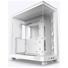 CAJA  ATX SEMITORRE NZXT H6 FLOW BLANCA CRISTAL