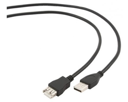 Gembird 1.8m USB 2.0 A M/FM 1.8m USB A USB A Macho Hembra Negro cable USB