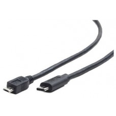 Gembird USB B/C 2.0, 1m 1m Micro-USB B USB C Negro