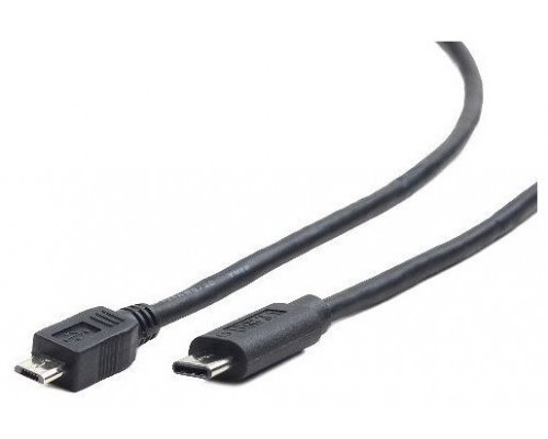 Gembird USB B/C 2.0, 1m 1m Micro-USB B USB C Negro
