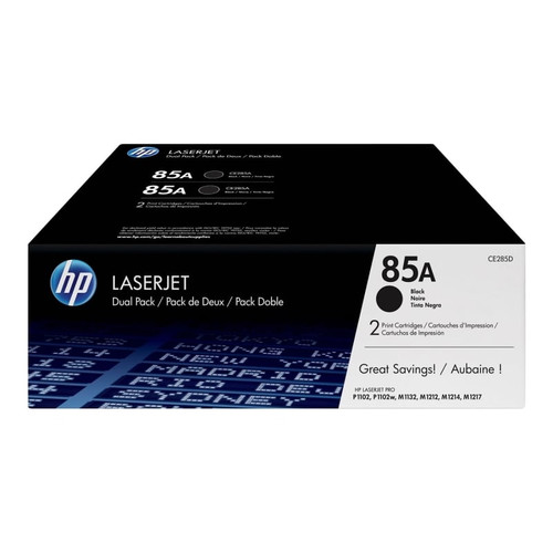 HP Laserjet 1102 Toner Negro n&ordm;85A (Pack 2)