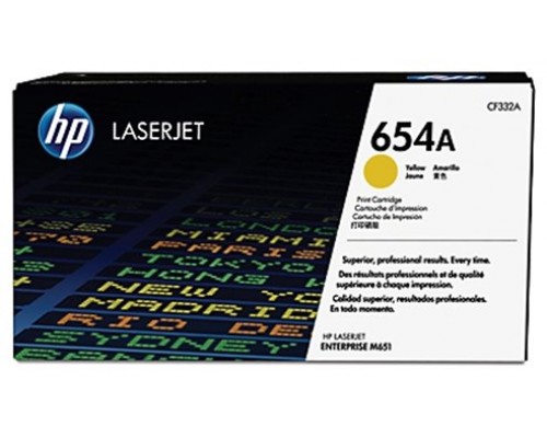HP LaserJet 654A Toner Amarillo