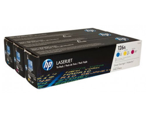 TÃ“NER ORIG HP LASERJET 126A CF341A PACK 3