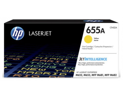 HP LaserJet Enterprise M652 Toner Amarillo 655A