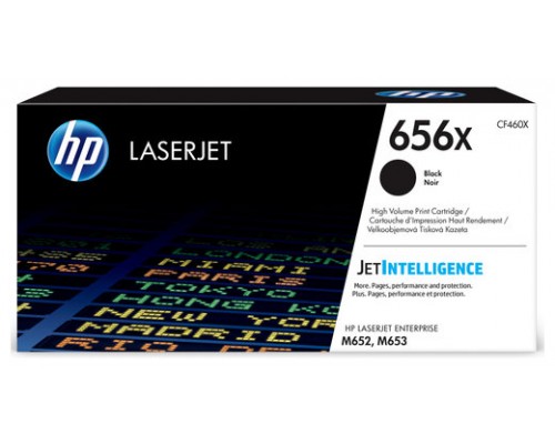 HP LaserJet Enterprise M652 Toner Negro Alto 656X