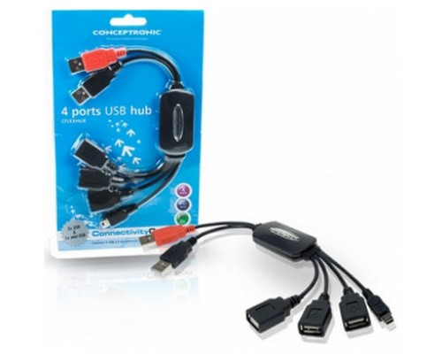 HUB 3 PUERTOS USB + 1 MINI USB CONCEPTRONIC   1100013